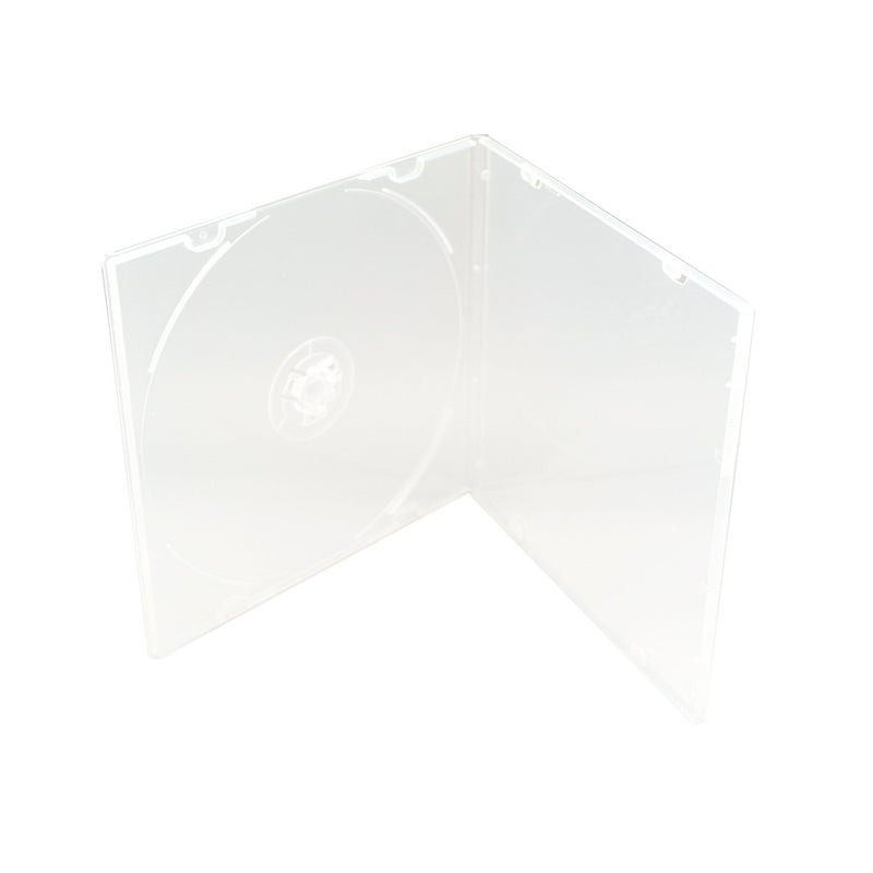 Maxtek 5.2mm Durable CD Case, Slim Single Clear PP Poly Plastic Cases, 100 Pack. - Image 1